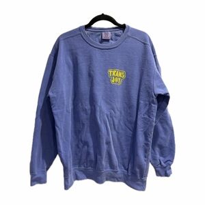 🏳️‍⚧️ Comfort Colors Trans Joy Smiley 😊 Crewneck Sweater by FLAVNT Streetwear